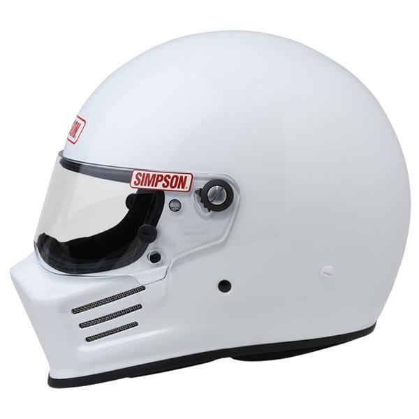 Simpson Race Products - Bandit Racing Helmet, White, XL