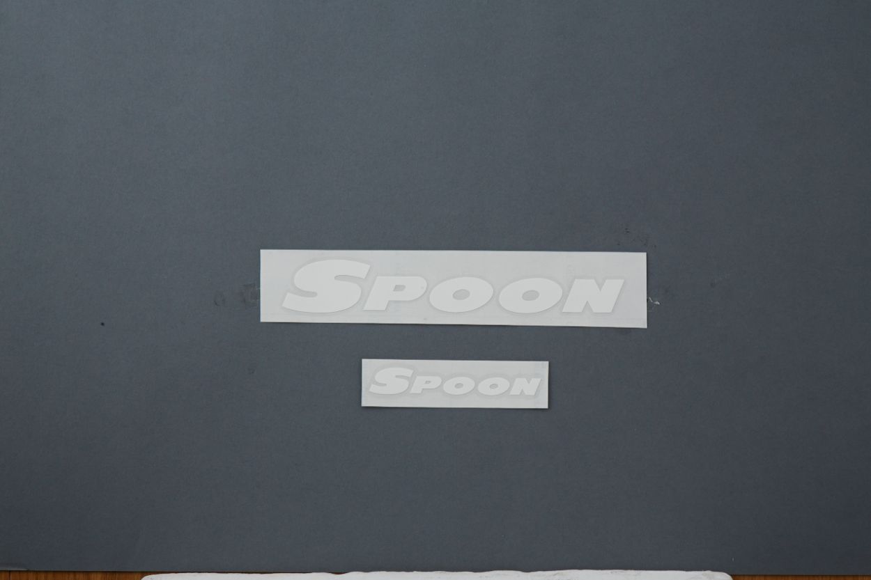 Spoon Sports - Team Sticker, White, 200/100mm