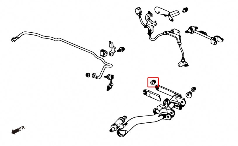 Hardrace - Rear Lower Arm Bushing, Pillow Ball  (Acura RSX 02-06 Honda DC5 02-06 / Civic EM2 EP1-4)