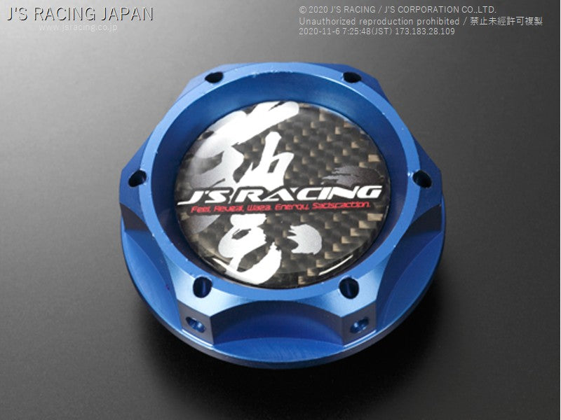 J's Racing - Oil Filler Cap, Blue