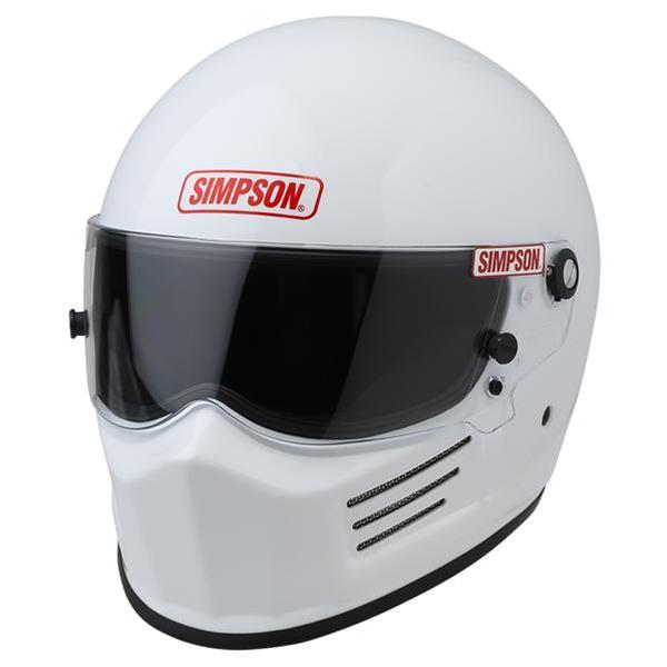 Simpson Race Products - Bandit Racing Helmet, White, XL