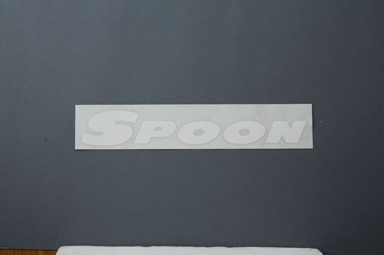 Spoon Sports - Team Sticker, White, 300mm